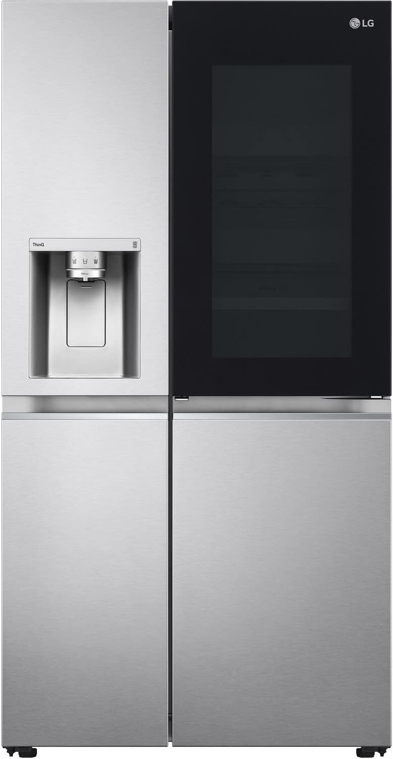 LG 635 Litre Side-By-Side American Fridge Freezer - Stainless Steel.