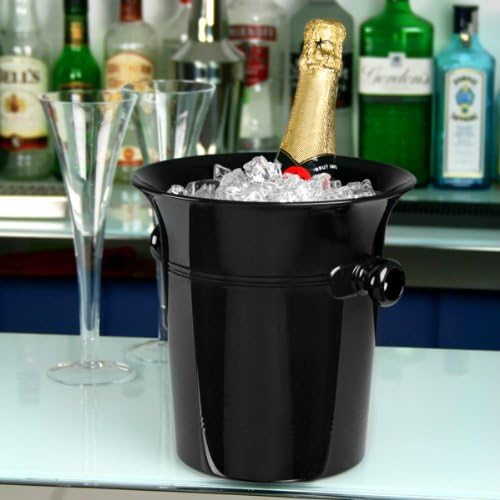 Ultimate Champagne Wine Ice Bucket 3.5 Litre Bottle Cooler Chiller UK Made (Clear).