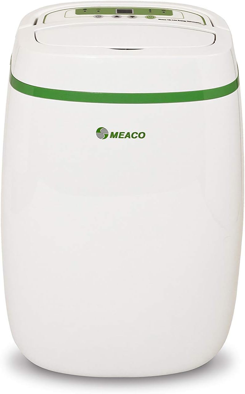 Meaco 12L/Day Low Energy Dehumidifier for home With Air Purifier Hepa Filter, Timer Function, for Damp and Condensation Mould Removal Laundry Drying Exclusive 3 Year Warranty 12 Litre.