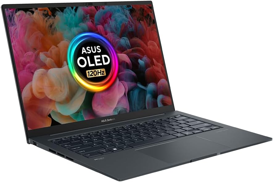 ASUS Laptop Zenbook 14X OLED UX3404VC 14.5" 2.8K Touchscreen 120Hz OLED Laptop (Intel i9-13900H, NVIDIA GeForce RTX 3050, 32GB RAM, 1TB SSD, Backlit Keyboard, Windows 11).