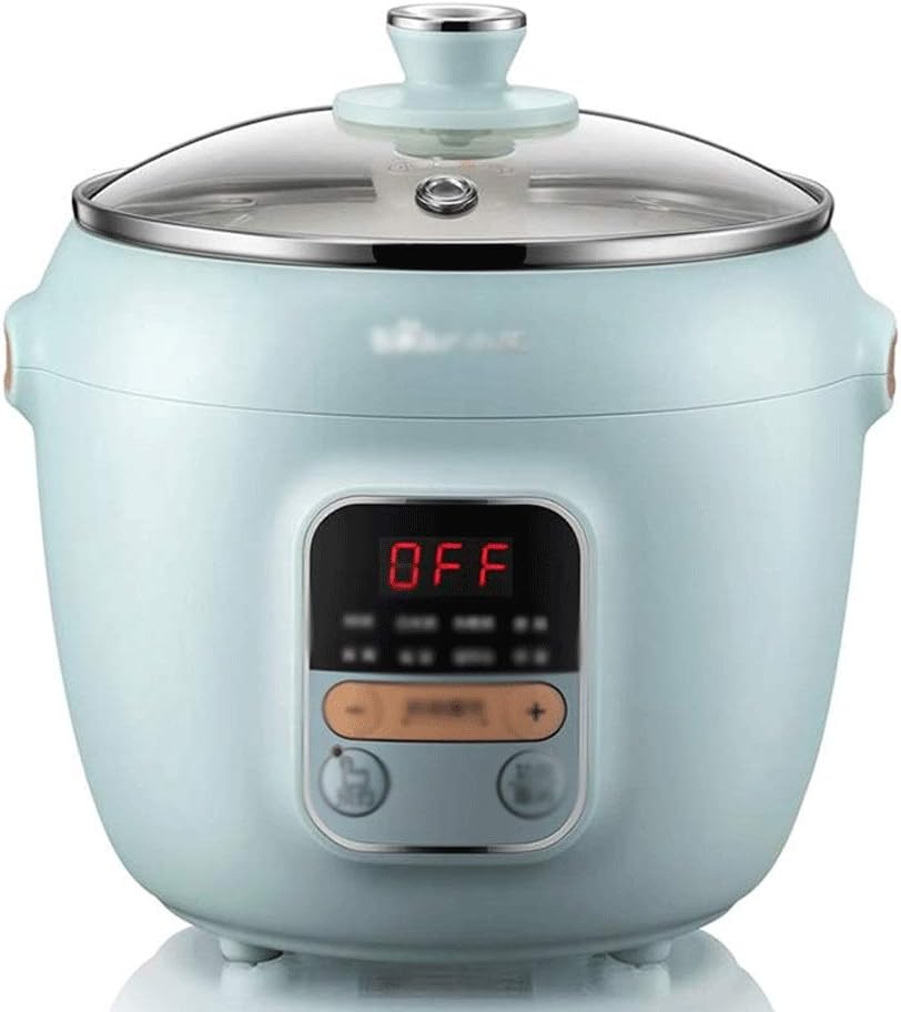 WMMNHY Electric Stewing Pot Automatic Ceramic Household Slow Stewing Pot Porridge Maker 1L Multi Cooker.