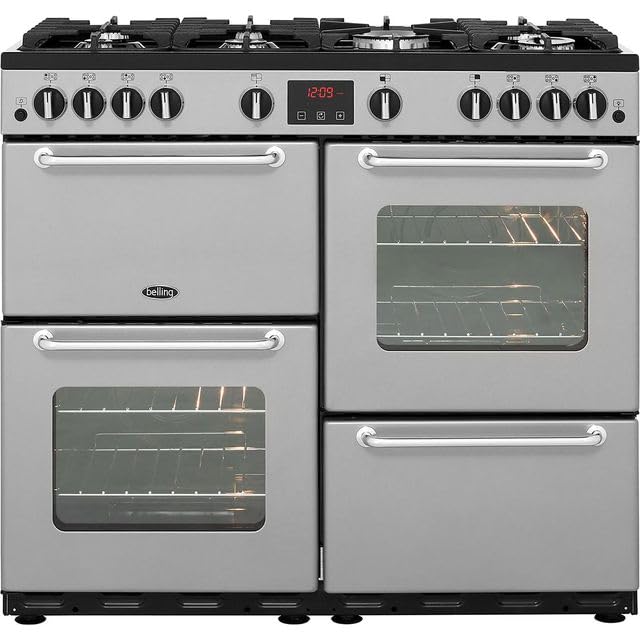 Belling SandringhamX100GLPG 100cm Gas Range Cooker - Silver.