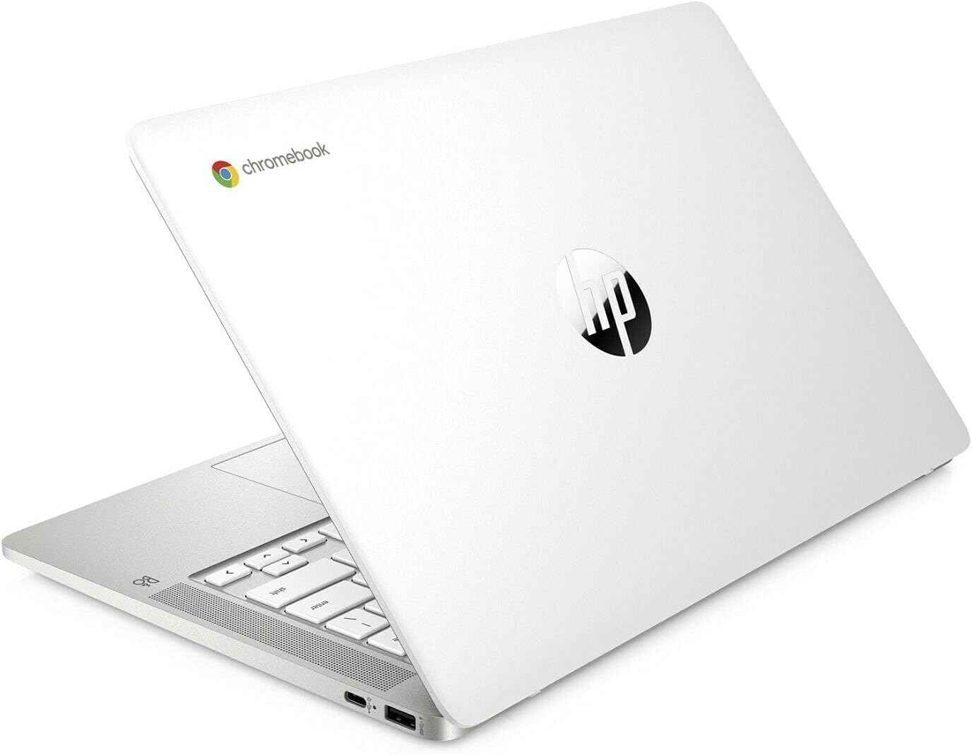 HP Chromebook 14a-na0007na 14 FullHD Laptop Celeron N4020 4GB 64GB White 2R171EA.