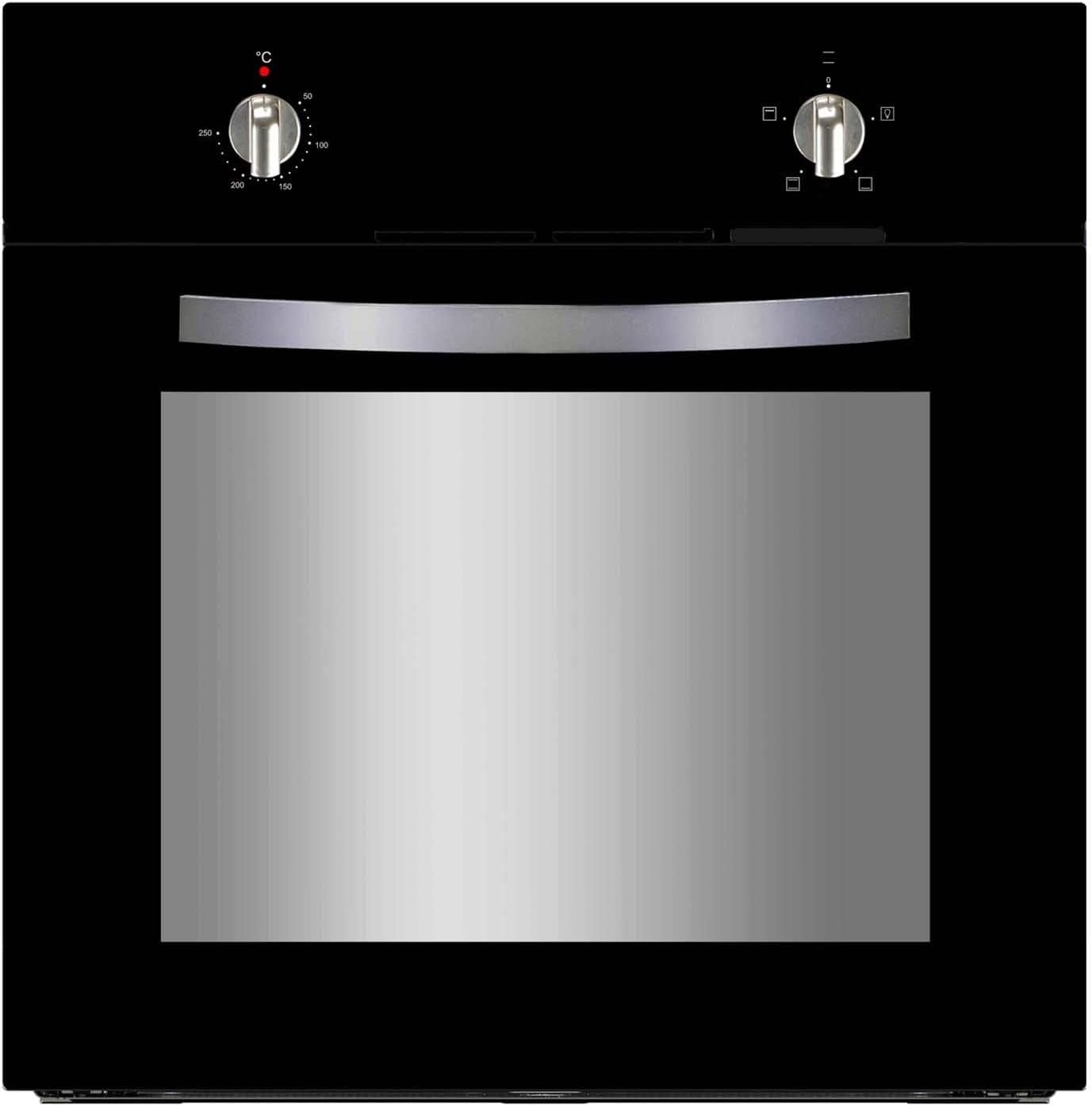 60cm Single Electric Oven In Black, Multi-function - SIA SSO59BL.