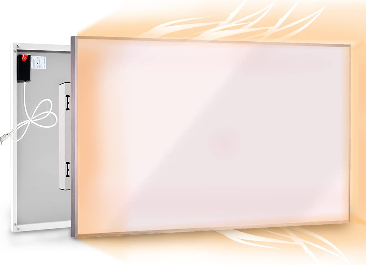 Coldfighting 180W Far Infrared Panel Heater Electric Heater Panel Wall Mounted/Ceiling Mounted, Suitable for Use Under Desk,Living Room, Bedroom CO2-Free Energy Efficient Electric Heater.