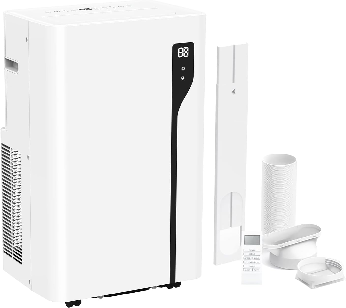 Portable Air Conditioner 9000 BTU Air Conditioning Unit with 4-in-1 Function, Air Cooling, Ventilation, Dehumidifying and Sleep Mode with 24H Timer, Window Venting Kit Included - Portable AC Unit.