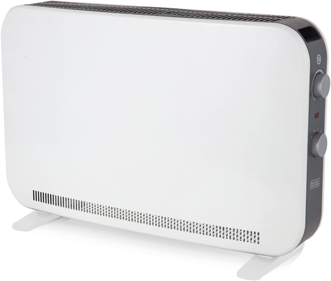 BLACK+DECKER BXCV41001GB 2KW Portable Convector Heater, Anti-Frost Protection, White.