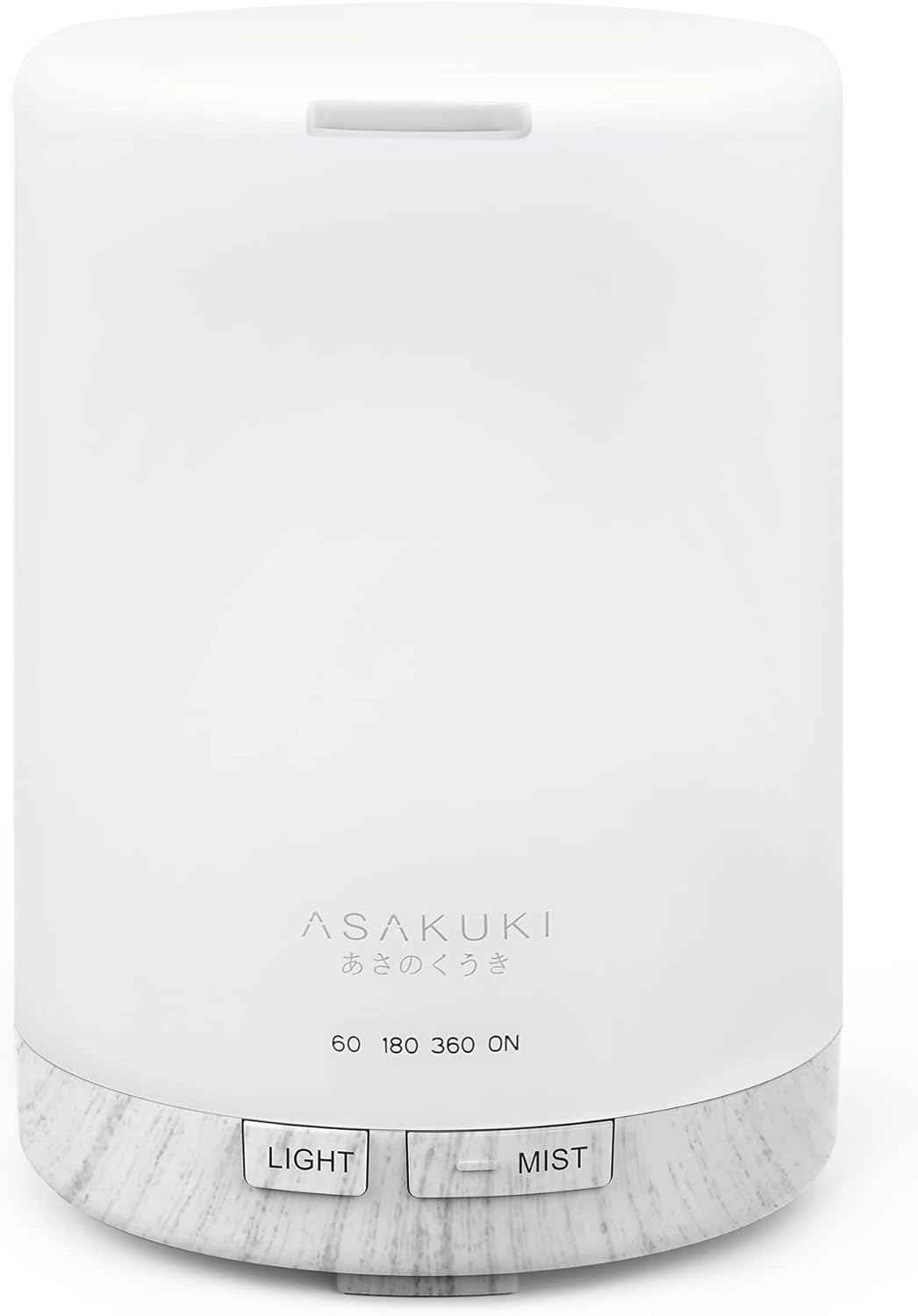 ASAKUKI 300ml Essential Oil Diffuser, Ultrasonic Aromatherapy Scented Diffuser Humidifier for Bedroom,Baby Room,Spa with 7 LED Color Lights and Auto Shut-Off, BPA-Free- Yellow Wood Grain.