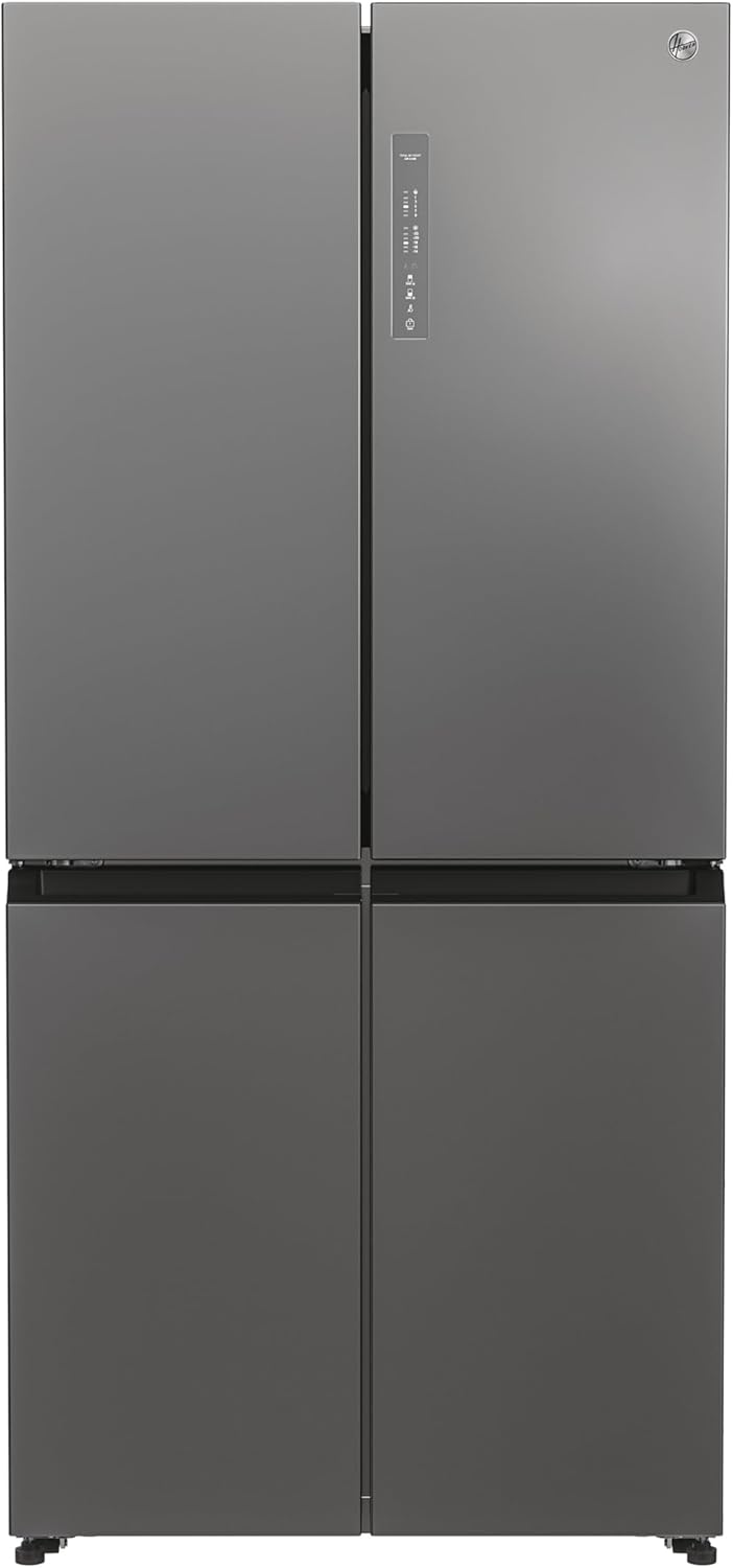 Hoover HHCR3818ENPL 83cm Wide Total No Frost 467L Total Capacity Multi Door Fridge Freezer, Inox, E Rated.