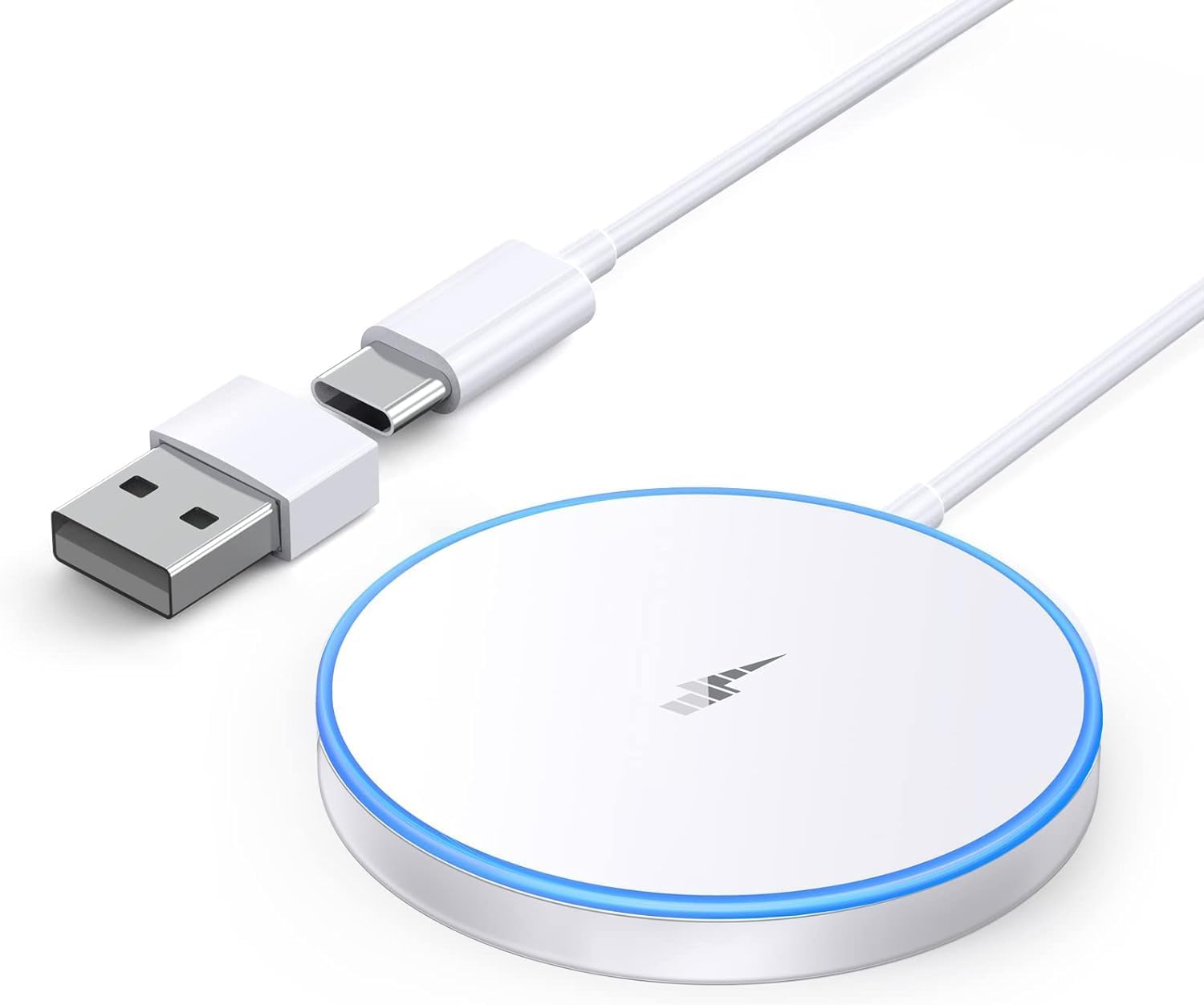 Magnetic Wireless Charger Fast Apple Mag-Safe Charger for iPhone 16 Pro Max/16 Pro/16 Plus/16/15 Pro Max/15/14/13/12 Series AirPods3/2 LED Magnet Charging Pad Mag Safe Charger with Dual Charging Ports