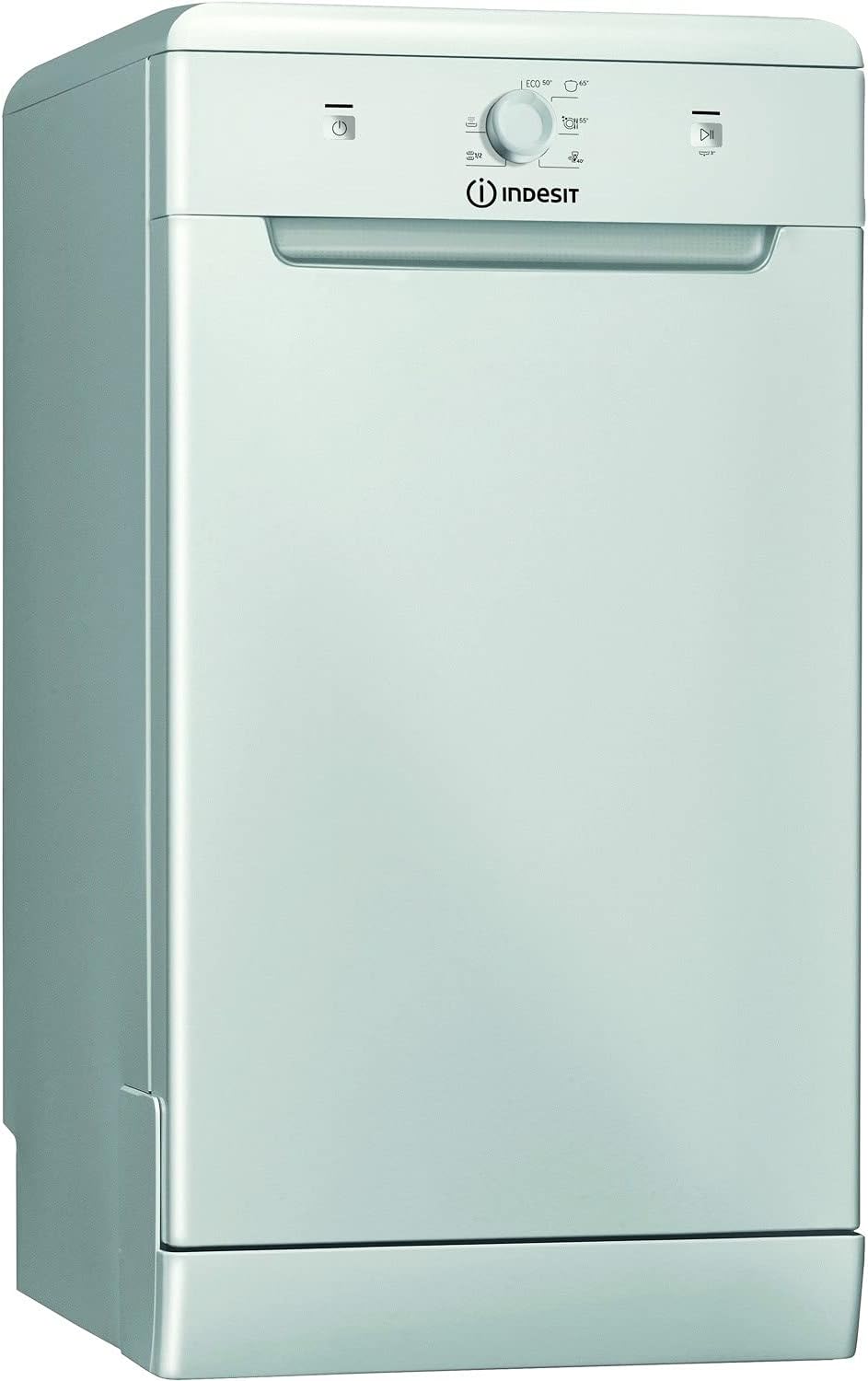 Indesit DSFE1B10SUKN 10 Place Slimline Freestanding Dishwasher - Silver.