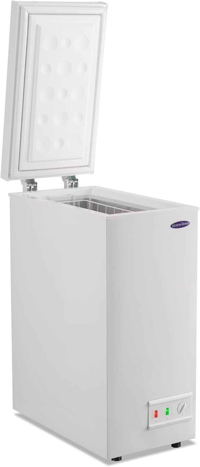 IceKing CF62W| 53L Freestanding Chest Freezer | White Slimline Chest Freezer – 2 Year Warranty….