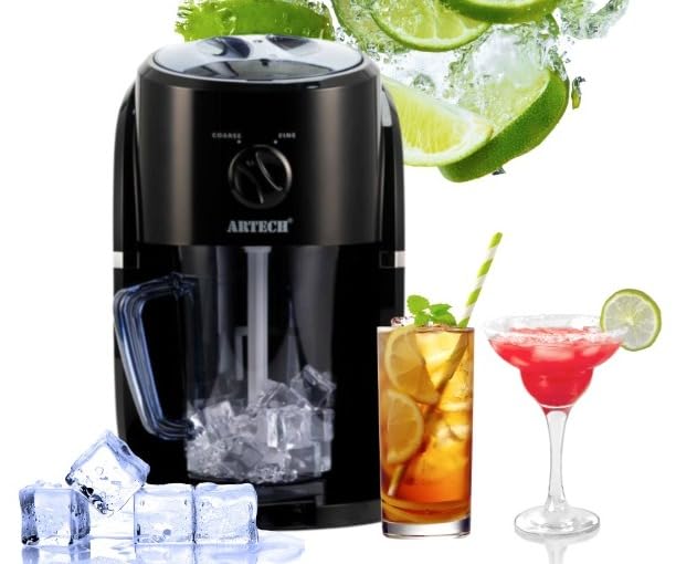 Trendi Ice Crusher Slush Machine Electric Crushed Ice Maker with Removable Jug for Blending Slushies, Cocktails, Frappe, Coffee and Iced Tea Home Gift.