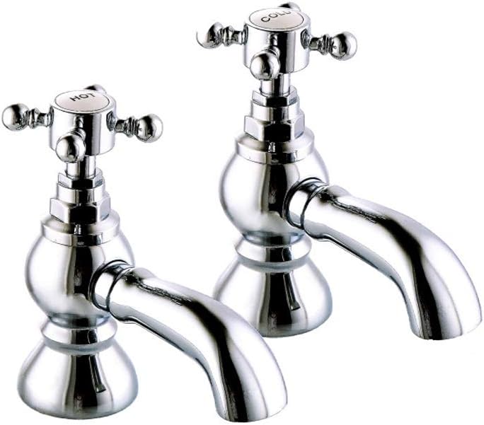 NRG Traditional Bath Shower Filler Mixer Tap & Bathroom Shower Head Set Chrome Brass.