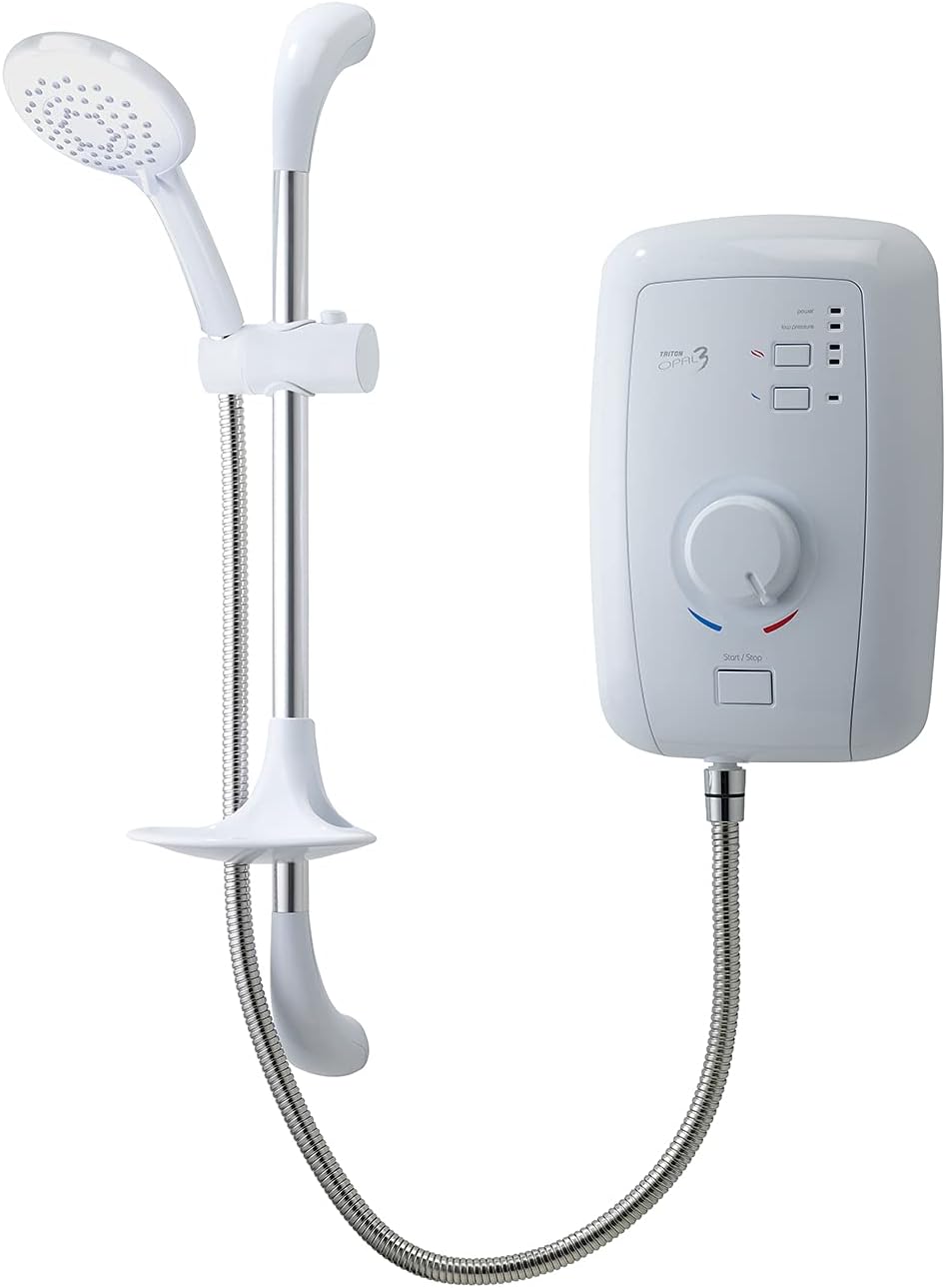 Triton Opal 3 Electric Shower 9.5kW (Perea, Aquasurge, Rosato).