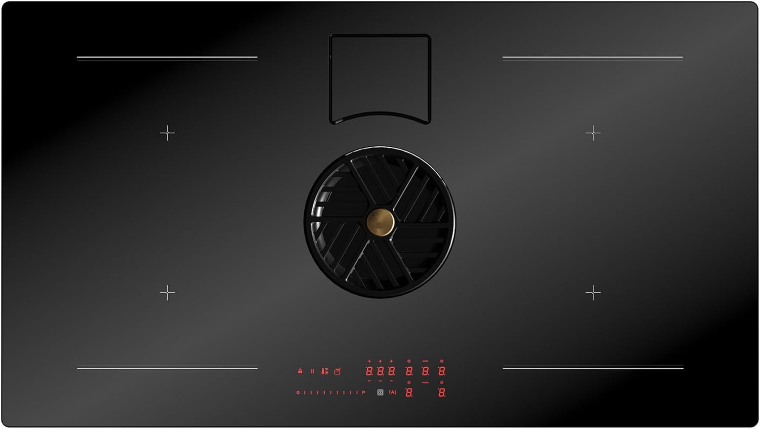 Bertazzoni Modern Series P804ICH2M30NC 80cm Venting Induction Hob - Nero - For Ducted/Recirculating Ventilation.