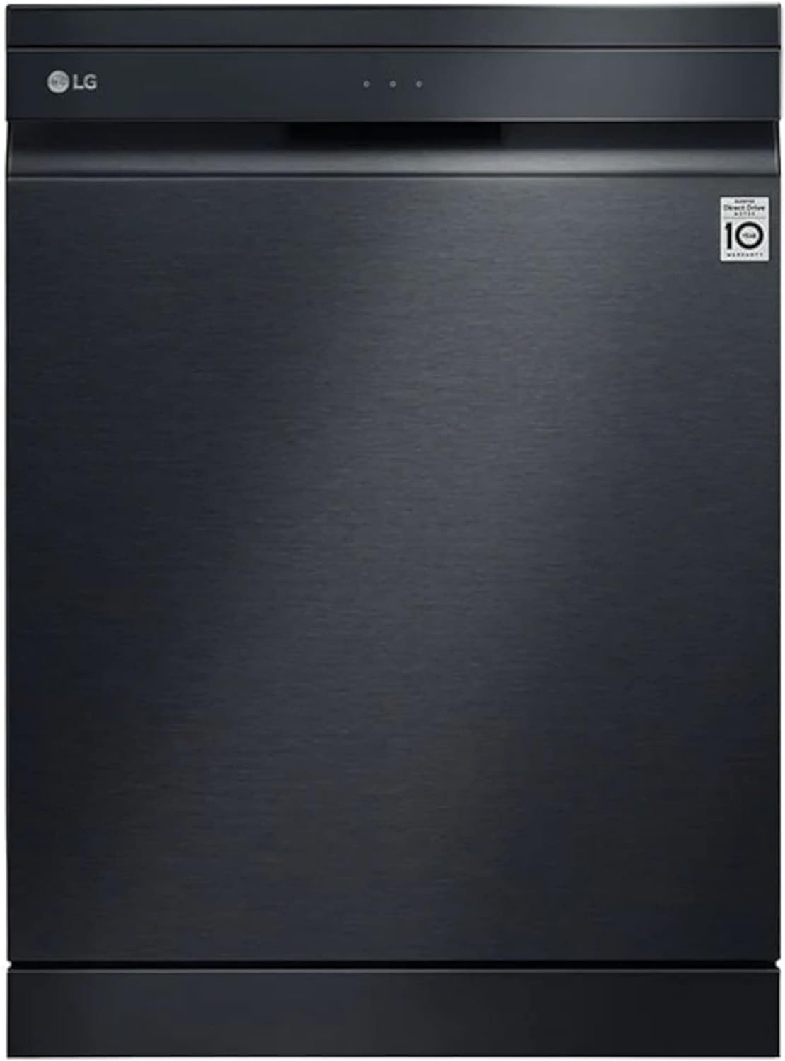 LG TrueSteam QuadWash DF455HMS 14 Place Dishwasher - Black.