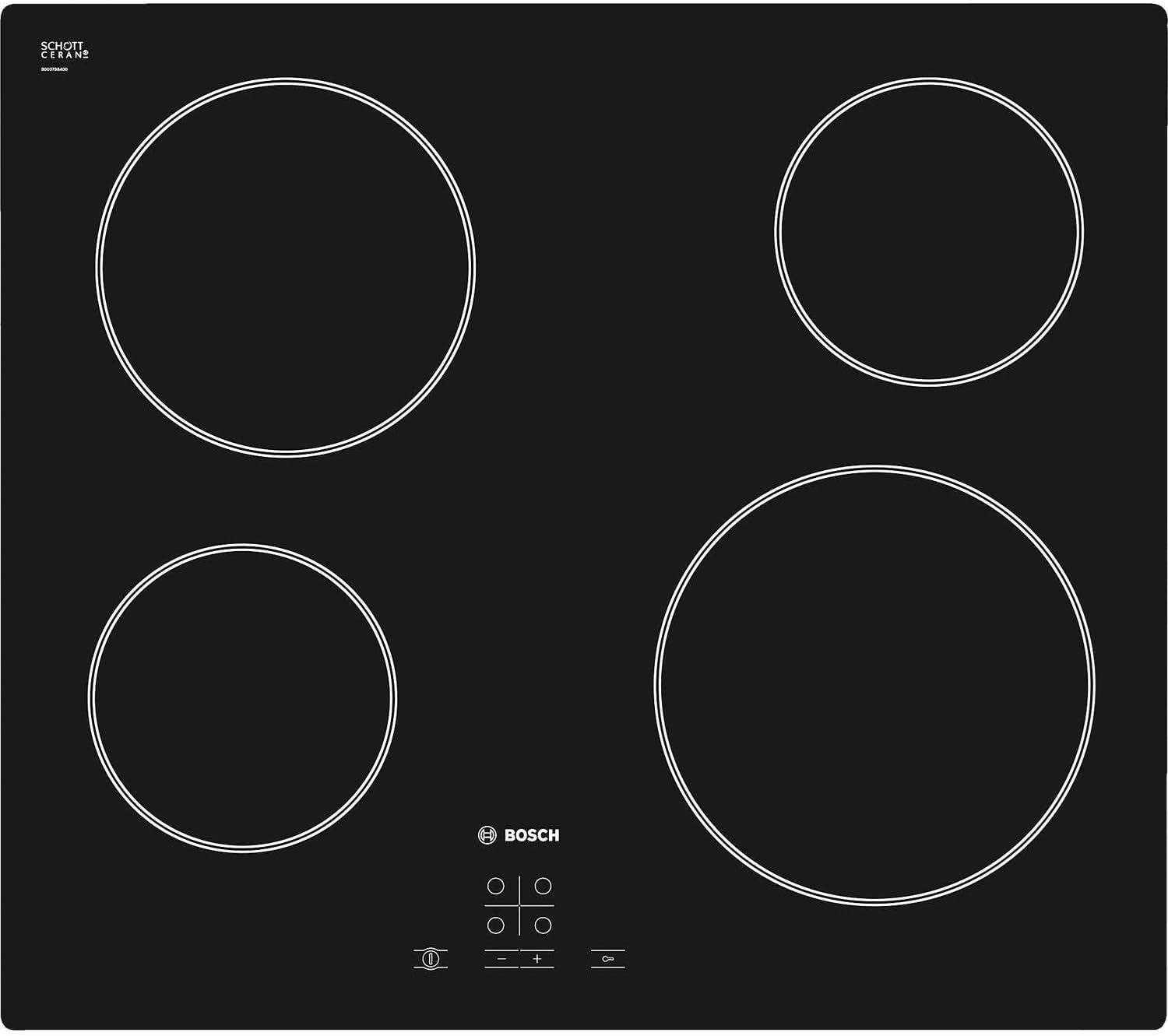 Bosch PKE611D17E Ceramic Hob - Black.