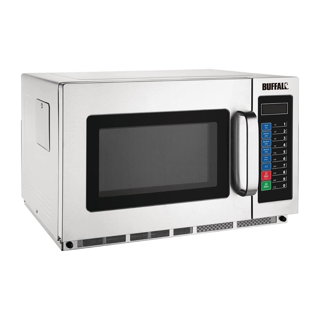 Buffalo 1800W Programmable Commercial Microwave Oven 34 Litre | Stainless Steel | 13A | FB864.