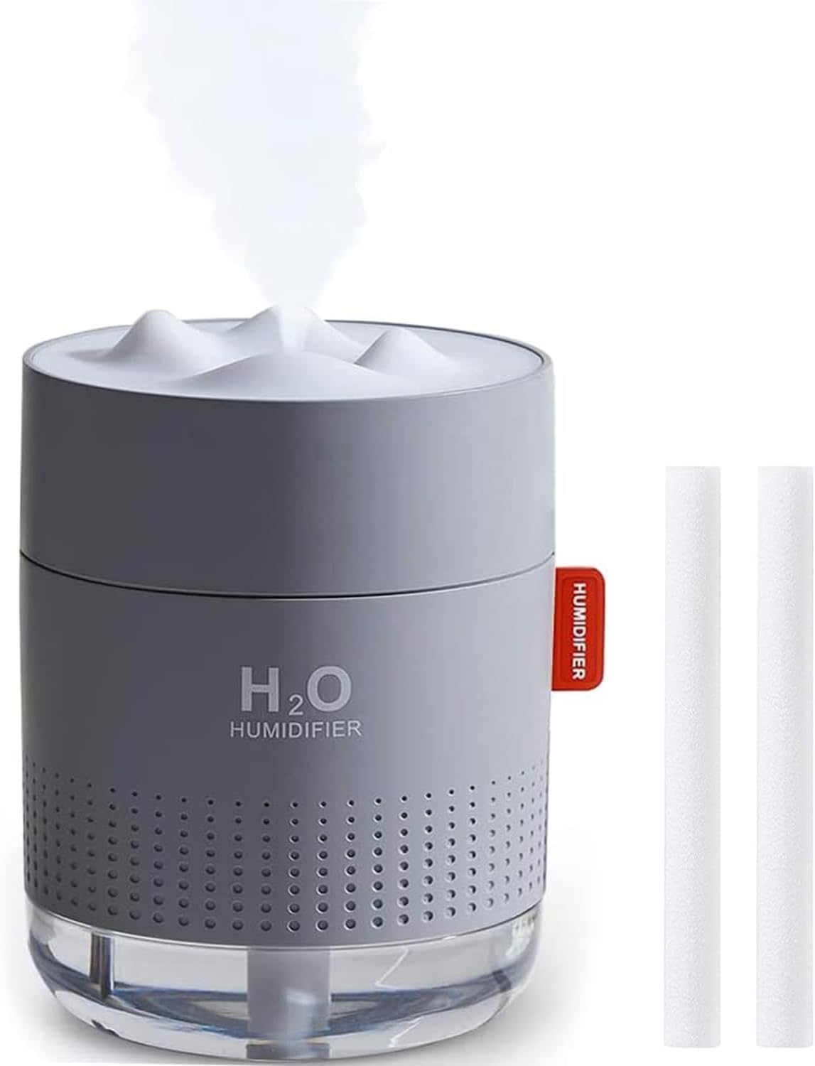 Humidifier Cool Mist Humidifier Air Humidifier for Bedroom Portable Personal Desktop USB Humidifiers with Soft Night Light, 2 Mist Modes and Auto Shut-Off, Super Quite for Car Office Home, 500ML.