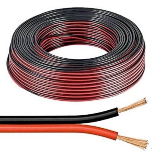 electrosmart 50m Red/Black 2 x 0.50mm Speaker Cable - Ideal for Car Audio & Home HiFi.