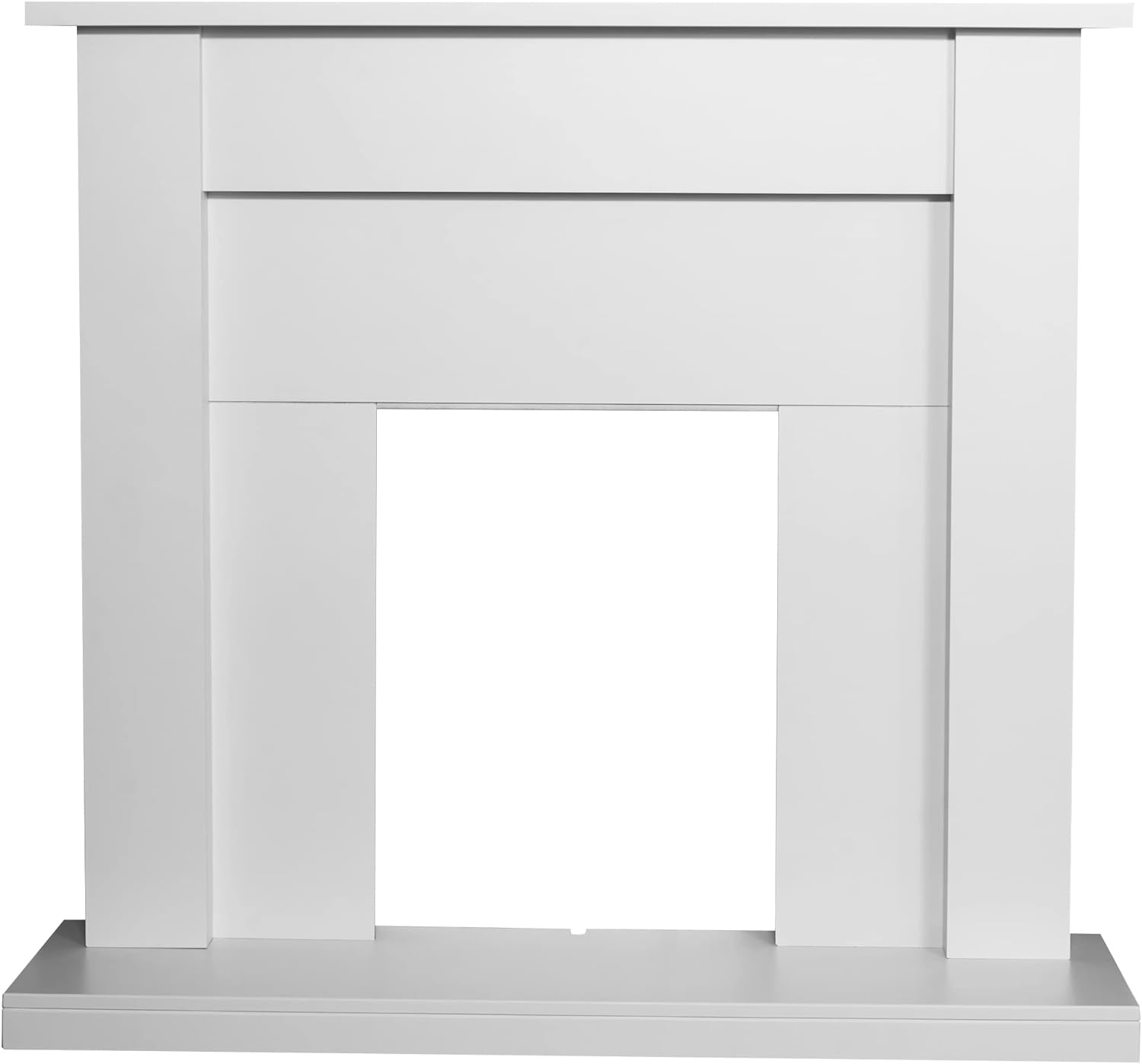 Adam Sutton Fireplace in Pure White, 43 Inch.