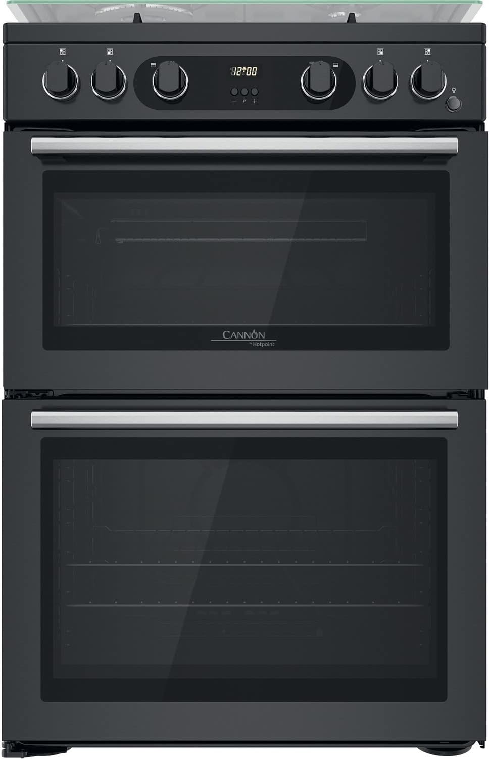 Cannon 60cm Double Oven Gas Cooker - Grey.