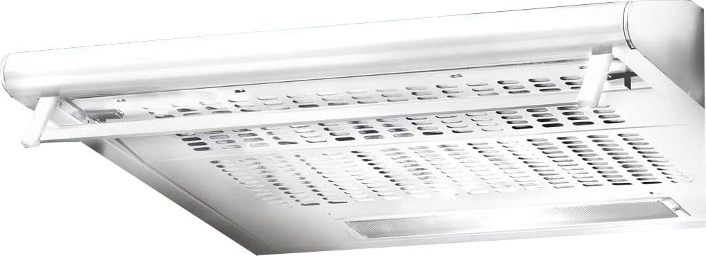 Baumatic BSTD60W 60 cm Visor Cooker Hood - White - D Rated.