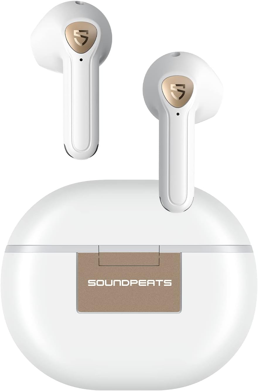 SoundPEATS Air3 Deluxe HS True Wireless Earbuds Hi-Res Audio, Semi in-Ear Bluetooth 5.3 Earphones with LDAC In-ear Detection, ENC Clear Call, Total 20H Playtime, APP Control.