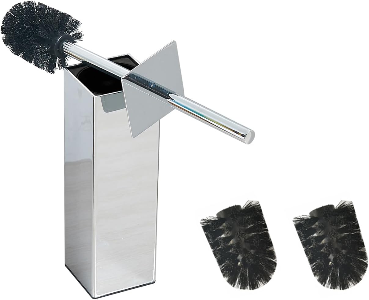 BGL Stainless Steel Material Stand Toilet Brush Holder For Bathroom And Hotel (chrome).