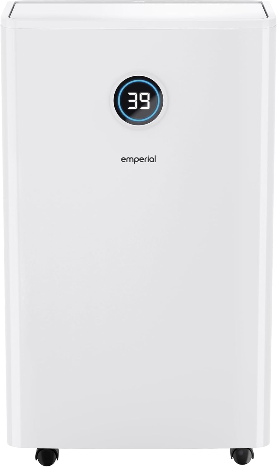 Emperial 20L/Day Compressor Dehumidifier with Humidity Sensor & Indicator, Laundry Mode, Continuous Drainage - Dehumidifiers for Home, Office & Bedroom.