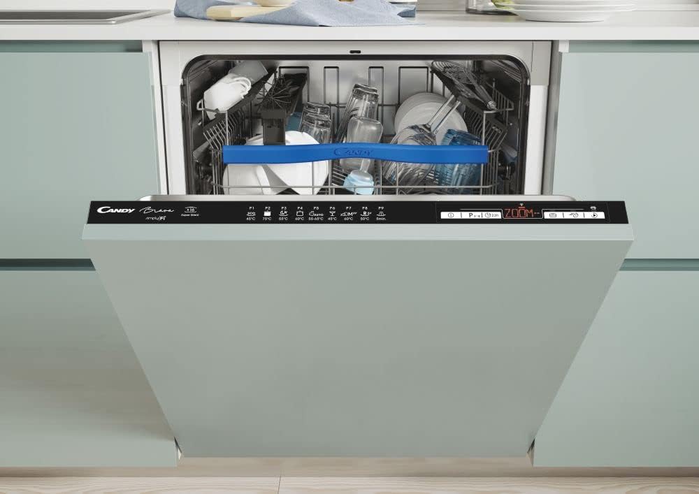 CANDY CDIN 2D620PB-80E Fully Integrated WIFI Dishwasher, 16 Place settings, Black trim.