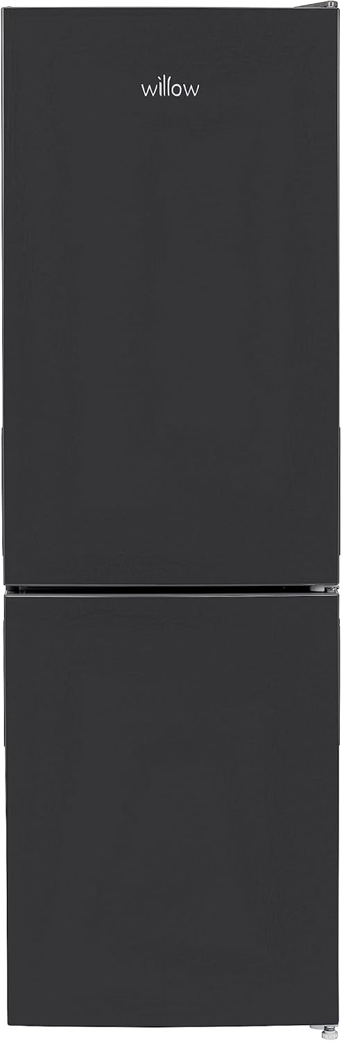 Willow WFF157G 157L Freestanding 70/30 Fridge Freezer with Adjustable Thermostat, Mark-Proof Finish, Low Frost, 2 Year Warranty - Grey.