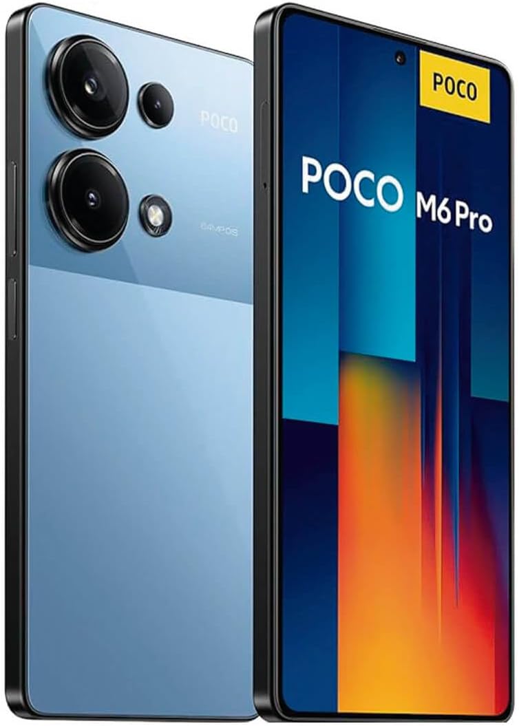 Xiaomi Poco M6 Pro 12 GB RAM 512 GB Unlocked for All Carriers - Blue (UK Version + 2 Years Warranty).