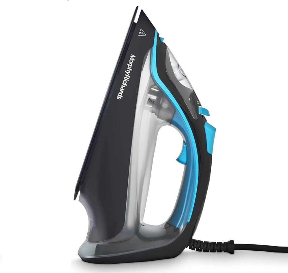 Morphy Richards 300303 Steam Iron Intellitemp, 2400 W, Black & Blue.