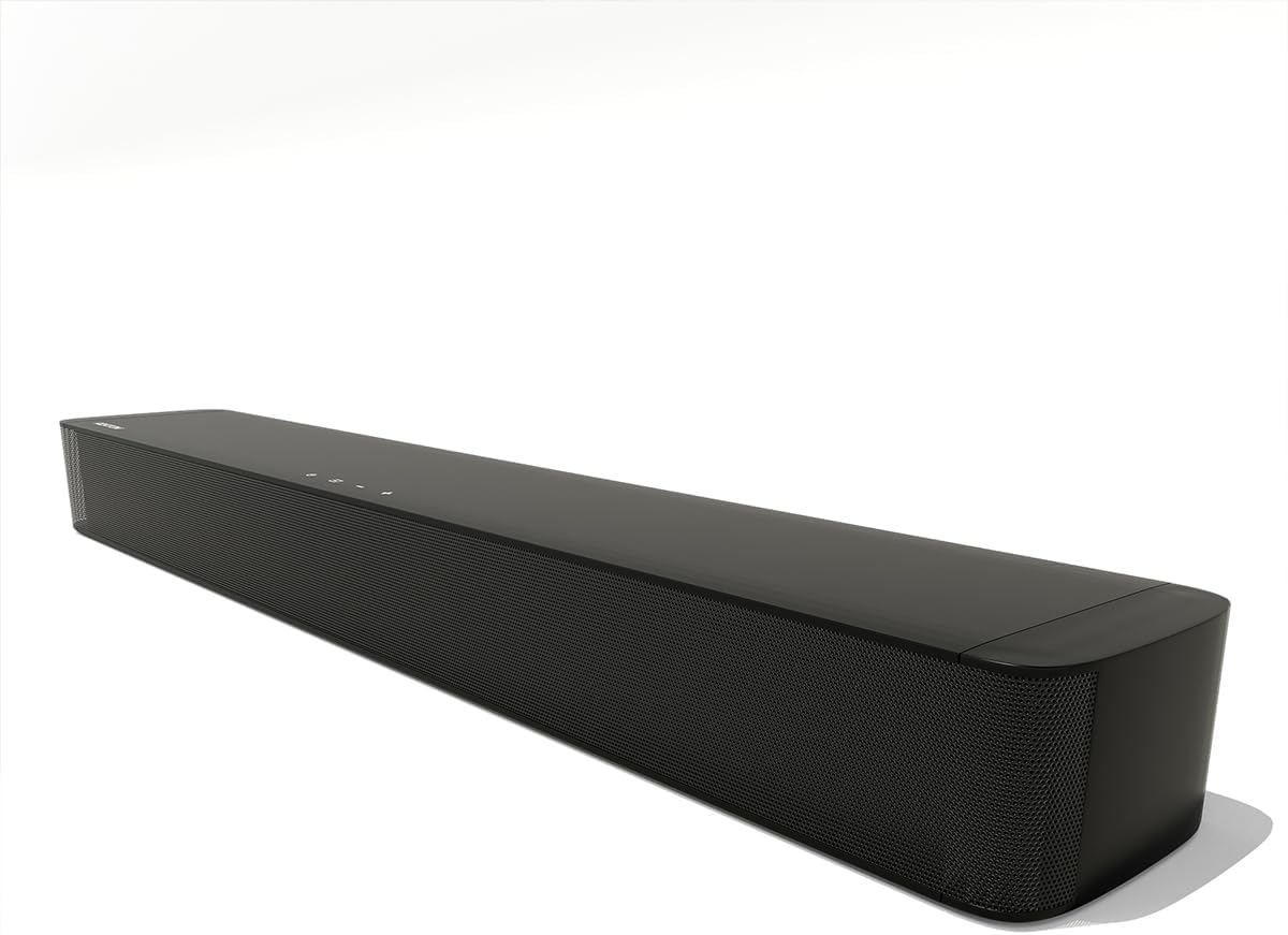 AZATOM Studio Pulse 2 Soundbar, 120 Watts Home Theatre Speaker, Built-in Subwoofer ports, 3D Surround Sound, Remote Control, Table & Wall Mount, Bluetooth, Optical, AUX, RCA, Touch button.