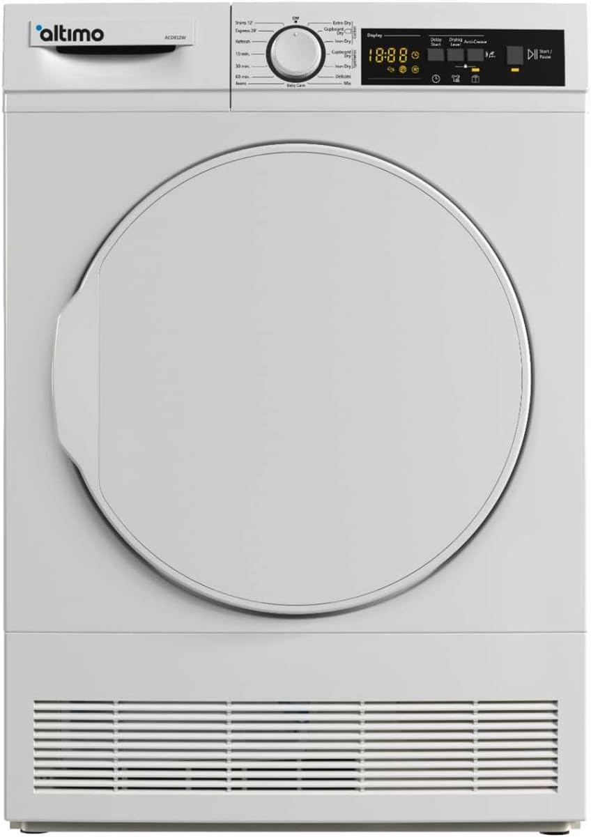 Altimo ACD812W 8kg Condenser Tumble Dryer - White.