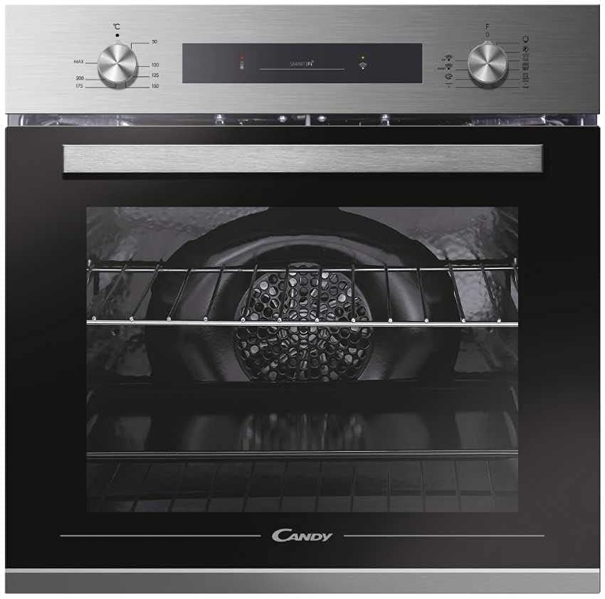 CANDY FCP602X E0/E 65 Litre WIFI Connectivity, Multifunction Oven and grill, 8 Functions, Hydro Easyclean, Stainless Steel, 60cm.