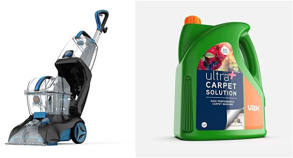 Vax Rapid Power Plus Carpet Washer & Ultra+ 4L Carpet Cleaner Solution.