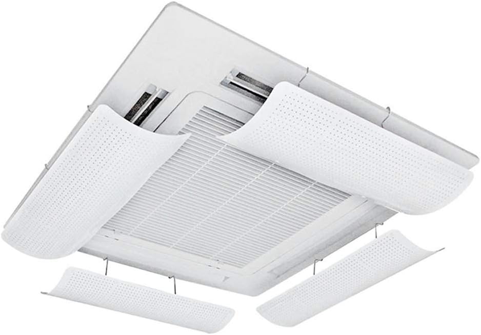 Air Conditioner Deflector for Central Air Conditioning System ABS Light and Flexible Flexible Microporous Guide Wind Prevents Air Blowing Straight Simple Installation (One Piece) (58cm).