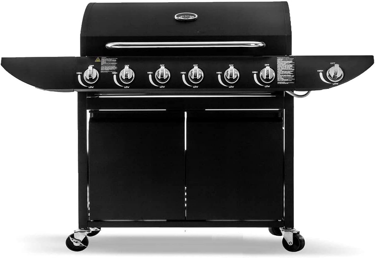 Deluxe 6+1 Gas Burner Grill BBQ Barbecue Side Burner Storage Garden Black         Import  Single ASIN  Import  Multiple ASIN    ×Product customization        General   Description   Gallery   Reviews Variations Additional details Product Tags      AMAZON.