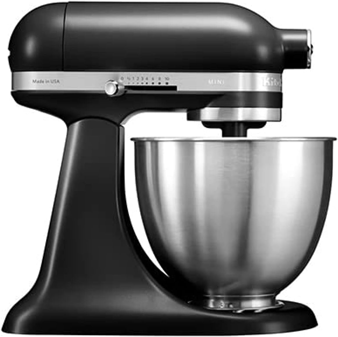 Kitchenaid Artisan 3.3L Mini Stand Mixer - 5KSM3311XBBM - Matte Black.