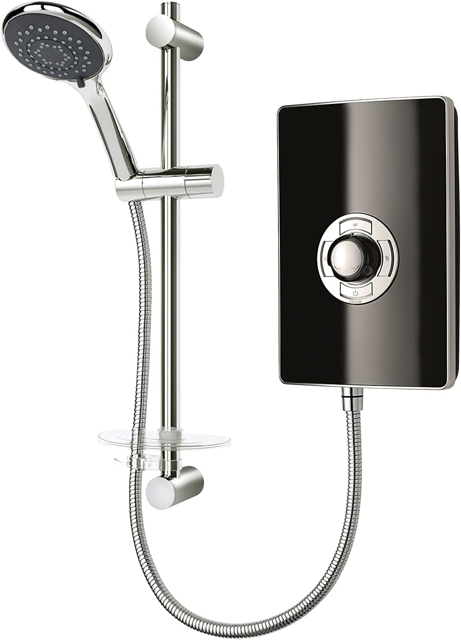 Triton Style 3 9.5kW Electric Shower - Black Gloss (Aspirante, Collection 2).