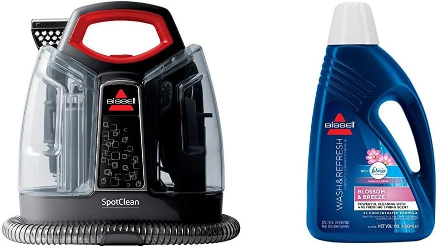 BISSELL SpotClean | Portable Carpet Cleaner | Blossom & Breeze Scent with Febreze | for Use with All Leading Upright Carpet Cleaners | 1078N.