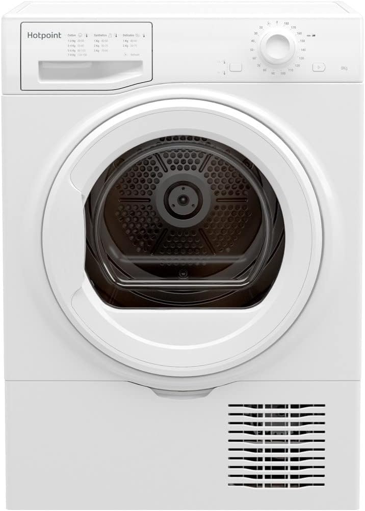 Hotpoint 8kg Freestanding Condenser Tumble Dryer - White.