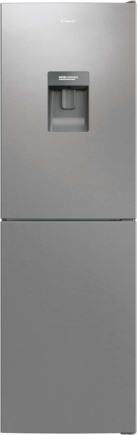 Candy CCT3L517EWSK Low Frost 50/50 Fridge Freezer with Non Plumbed Water Dispenser- Silver - E Rated.