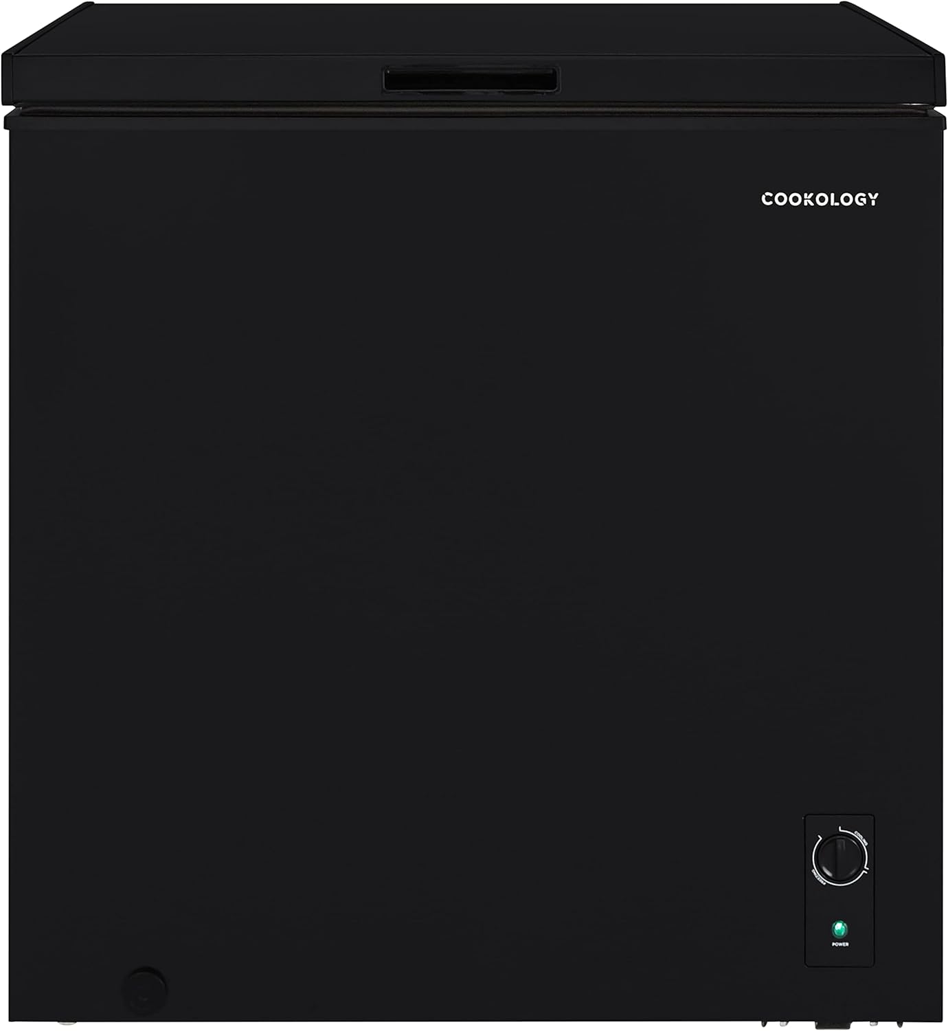 Cookology CCFZ99BK Freestanding Chest Freezer - 99 Litre Capacity - Suitable for Outbuildings and Garages - Freezer and Refrigeration Modes - Easy Temperature Control - 4 Star Freezer Rating - Black.