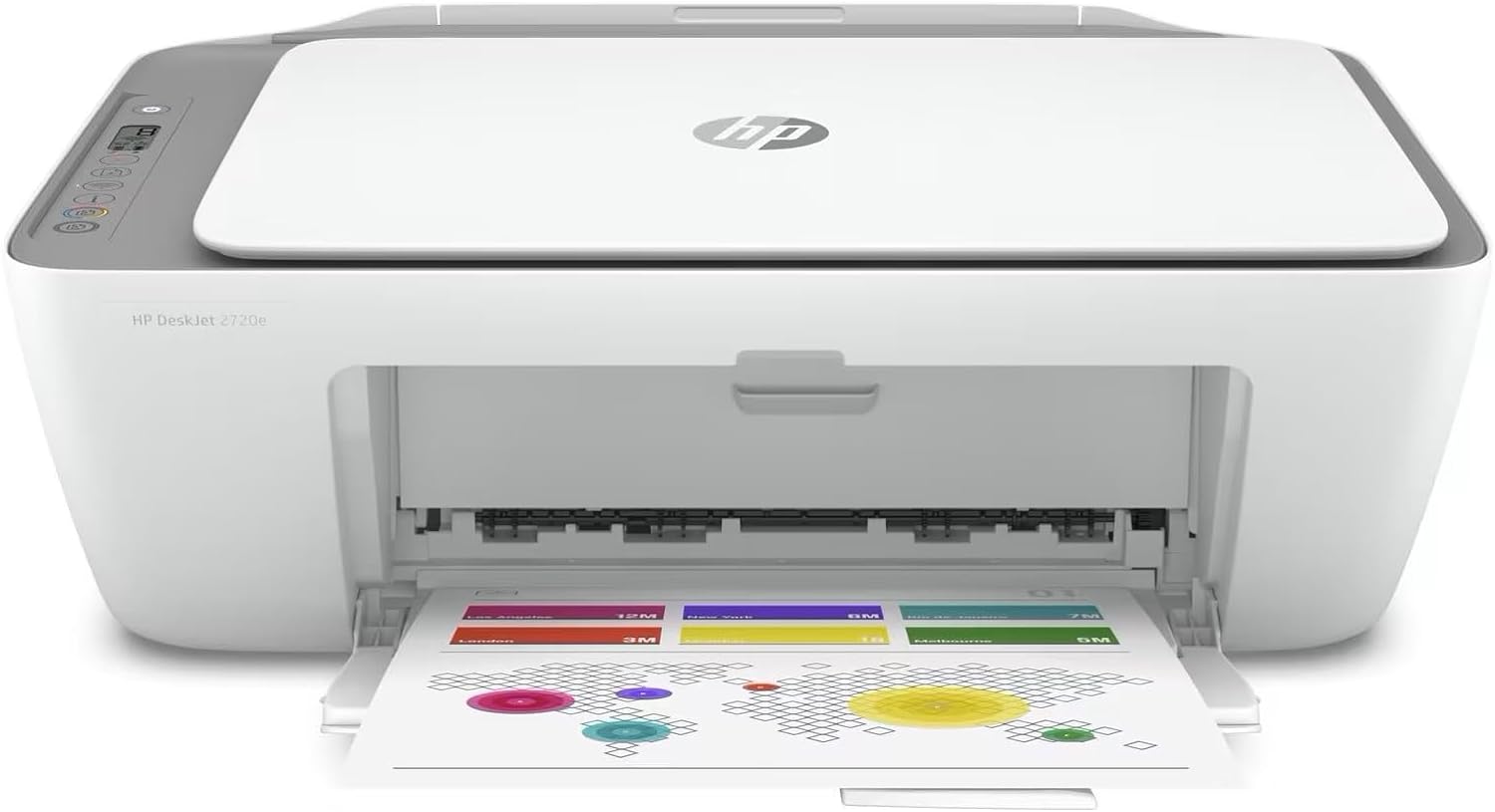 HP DeskJet 2720e all-in-one printer — color inkjet — 6 months of instant ink included HP + (Photocopy, Scan, Impression, WiFi).