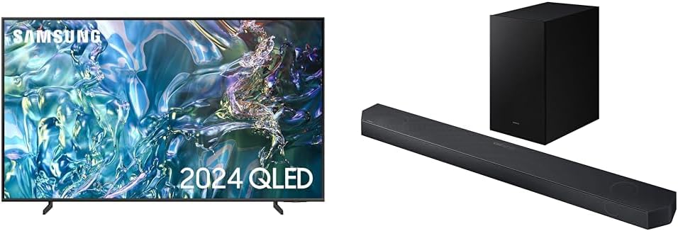 65 Inch Q65C QLED HDR 4K Smart TV (2023) - Quantum HDR QLED TV With Alexa, Dual LED Technology, Crystal 4K Processor, Object Tracking Sound, Built In Gaming TV Hub, Slim Profile & Multi View.