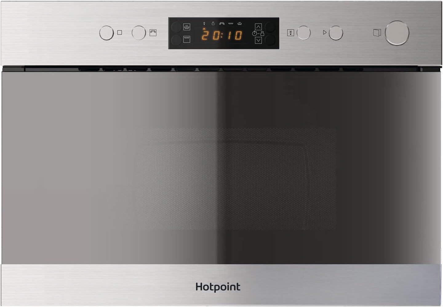 Hotpoint 22L 750W Built-in Microwave with Grill - Stainless Steel.